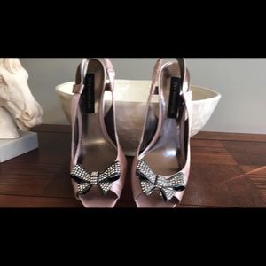 Steve Madden Pink Satin Evening Shoe